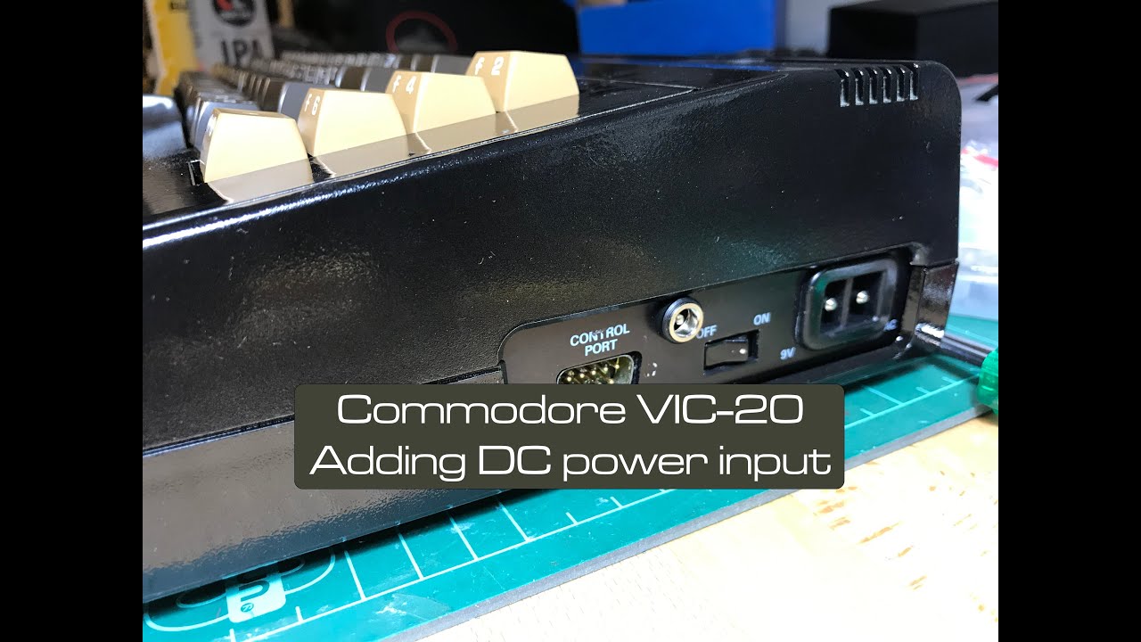 🇺🇸 Commodore VIC-20: adding DC power input to an AC-only model [TCE #0011]
