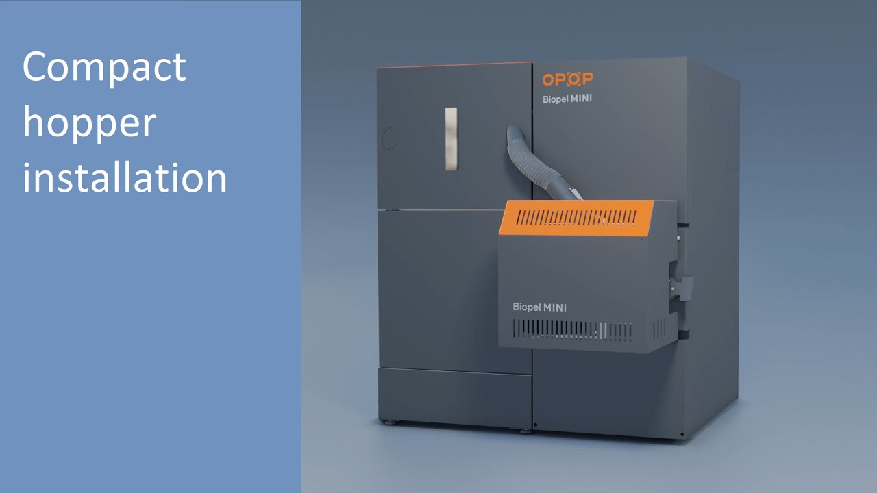 Biopel MINI: Compact hopper installation