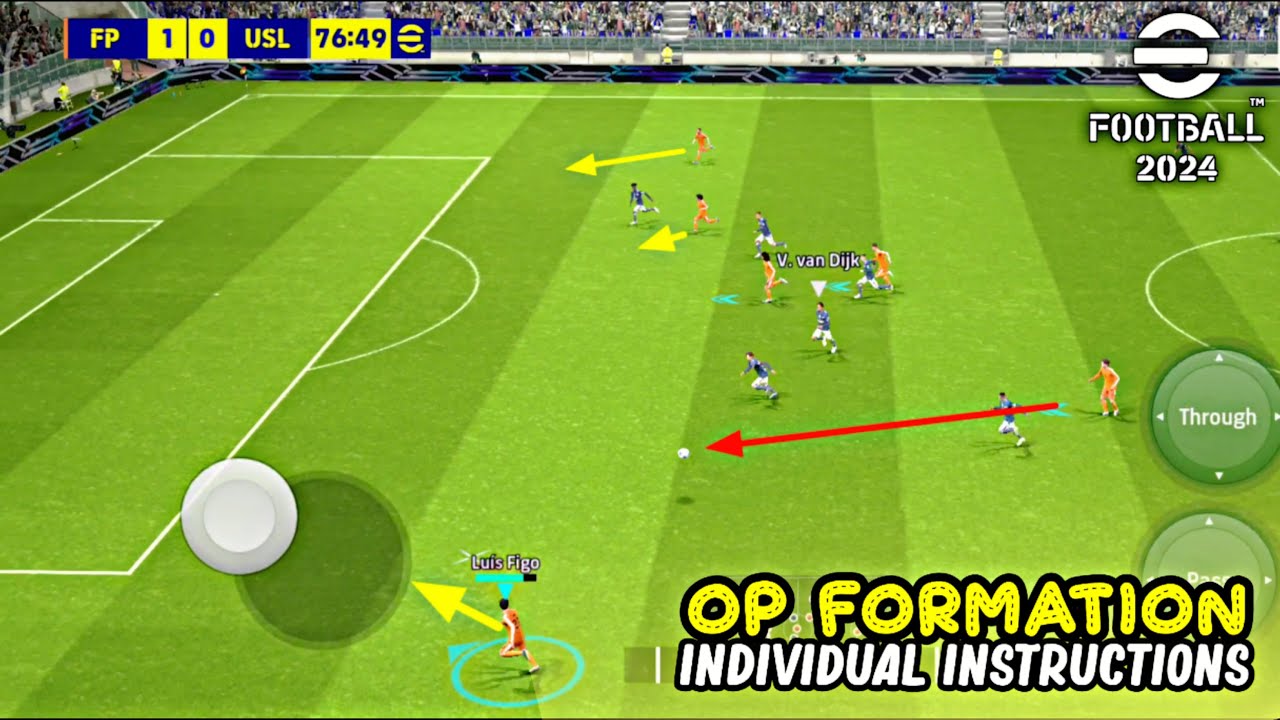 OP Formation × Individual Instructions Makes Your Team Stronger in eFootball 2024 Mobile