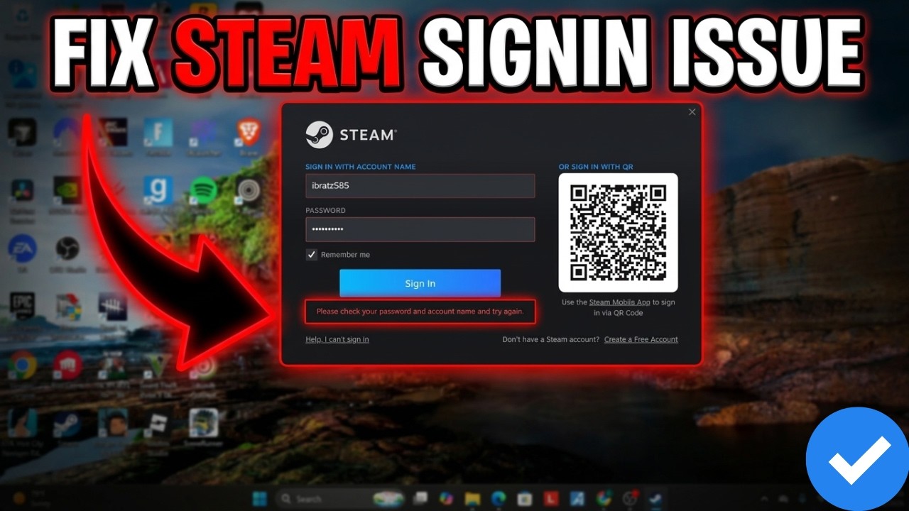 Как исправить ошибку входа в Steam с верным логином и паролем