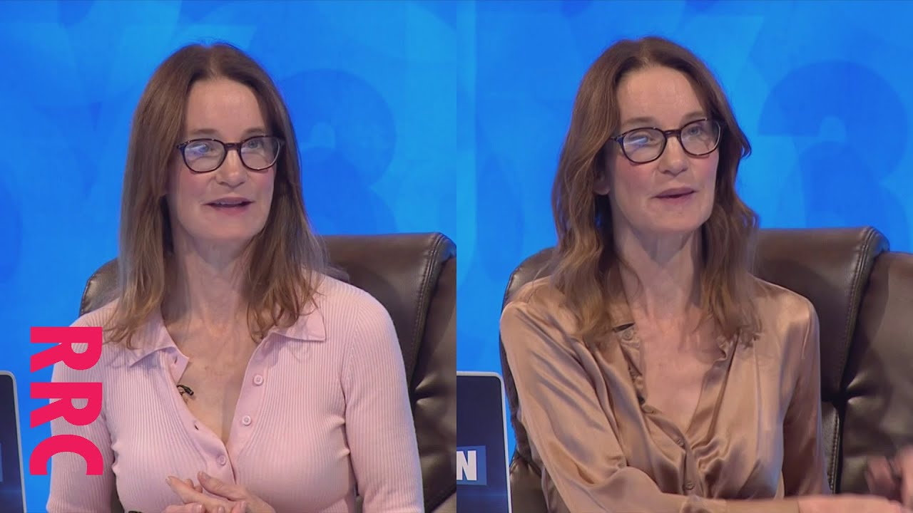 Susie Dent @a lovely number of buttons undone