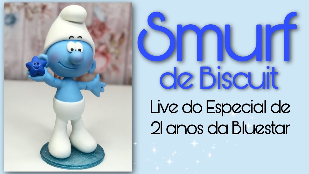 DIY | Smurf de Biscuit | Live Especial 21 anos da Bluestar em 06.07.2021