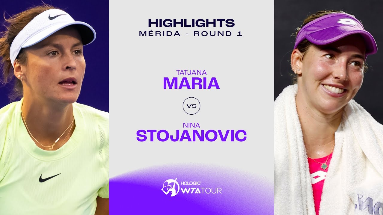 Tatjana Maria vs. Nina Stojanovic | 2024 Mérida Round 1 | WTA Match Highlights