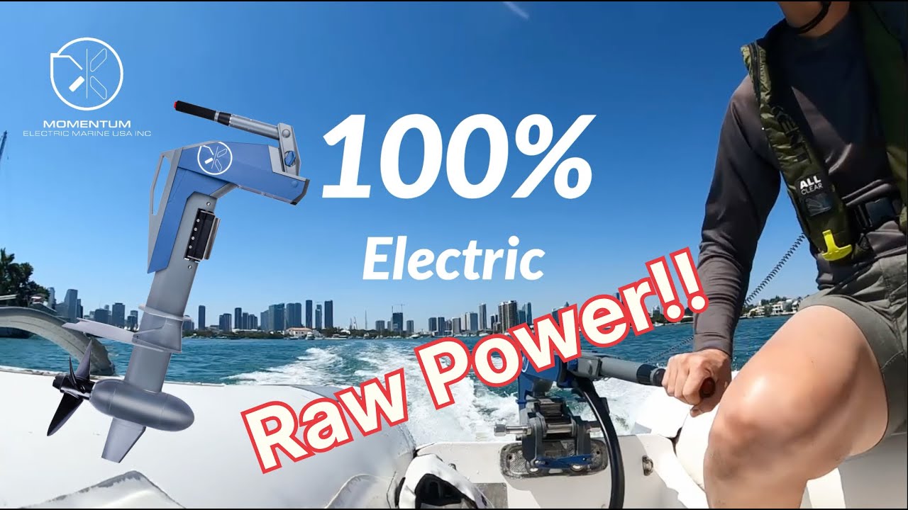 Feel the power! Electric boat powered by Momentum M10 zipping from Miami! By electric-marine.com