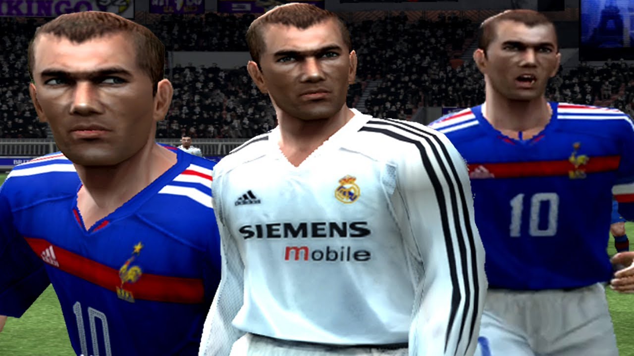 ZIDANE jogava de TERNO no PES 4!