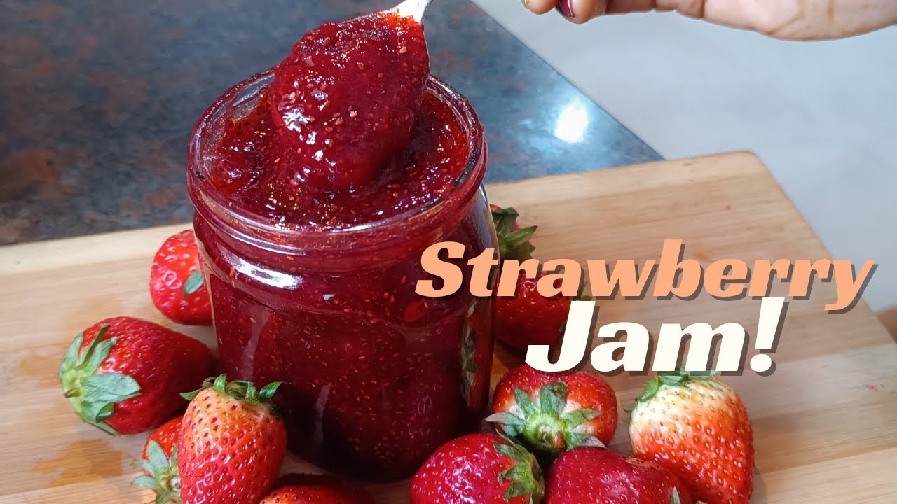 Strawberry Jam | Fresh strawberry jam | #strawberryjam #strawberryrecipe