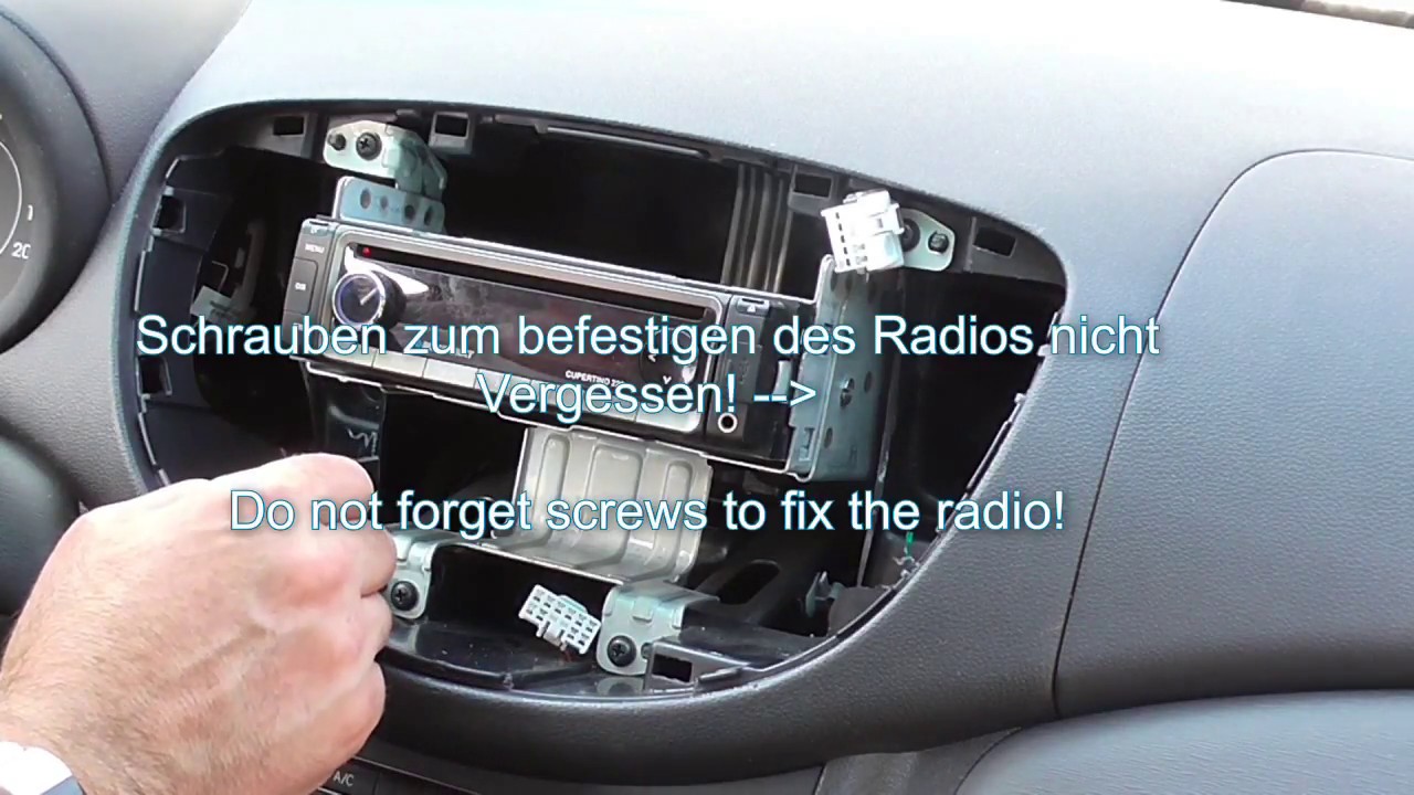 hyundai i10 Autoradio ausbauen -  Expand hyundai i10 car radio