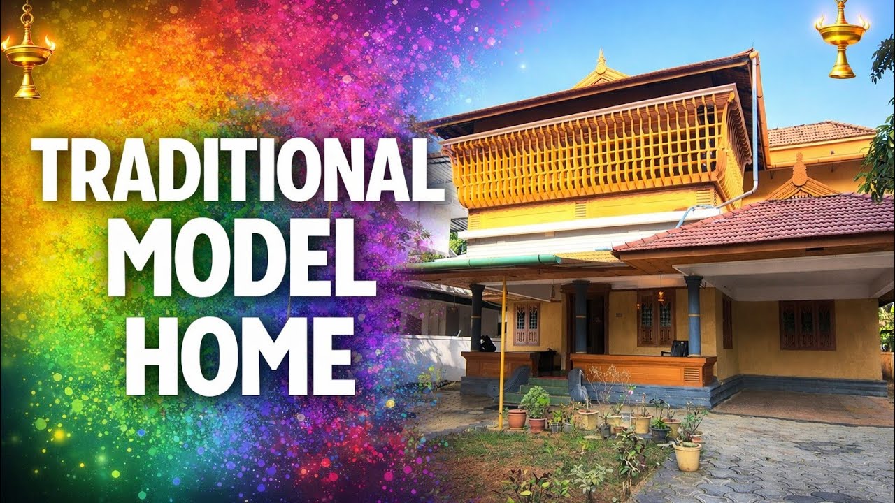 പാരമ്പര്യ ശൈലിയിലെ വീട് | Kerala traditional model house for sale in Thrissur