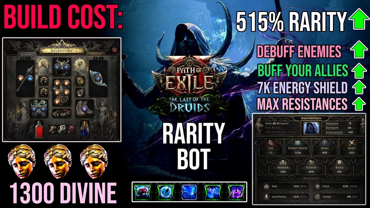 PoE 2 &ndash; Whispers of Doom Ritualist Rarity Bot Build // Farm Divine Orbs + Mirrors