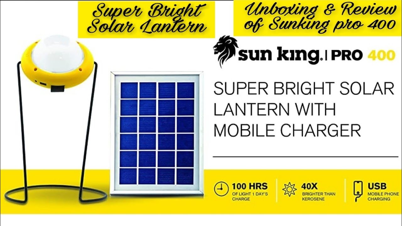 Sunking pro 400| Solar LED lamp| Premium quality emergency light