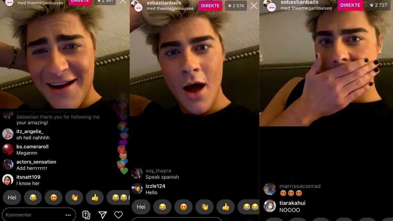 Sebastian bails gets DRAGGED by theemeganlouisee on live | FULL VIDEO
