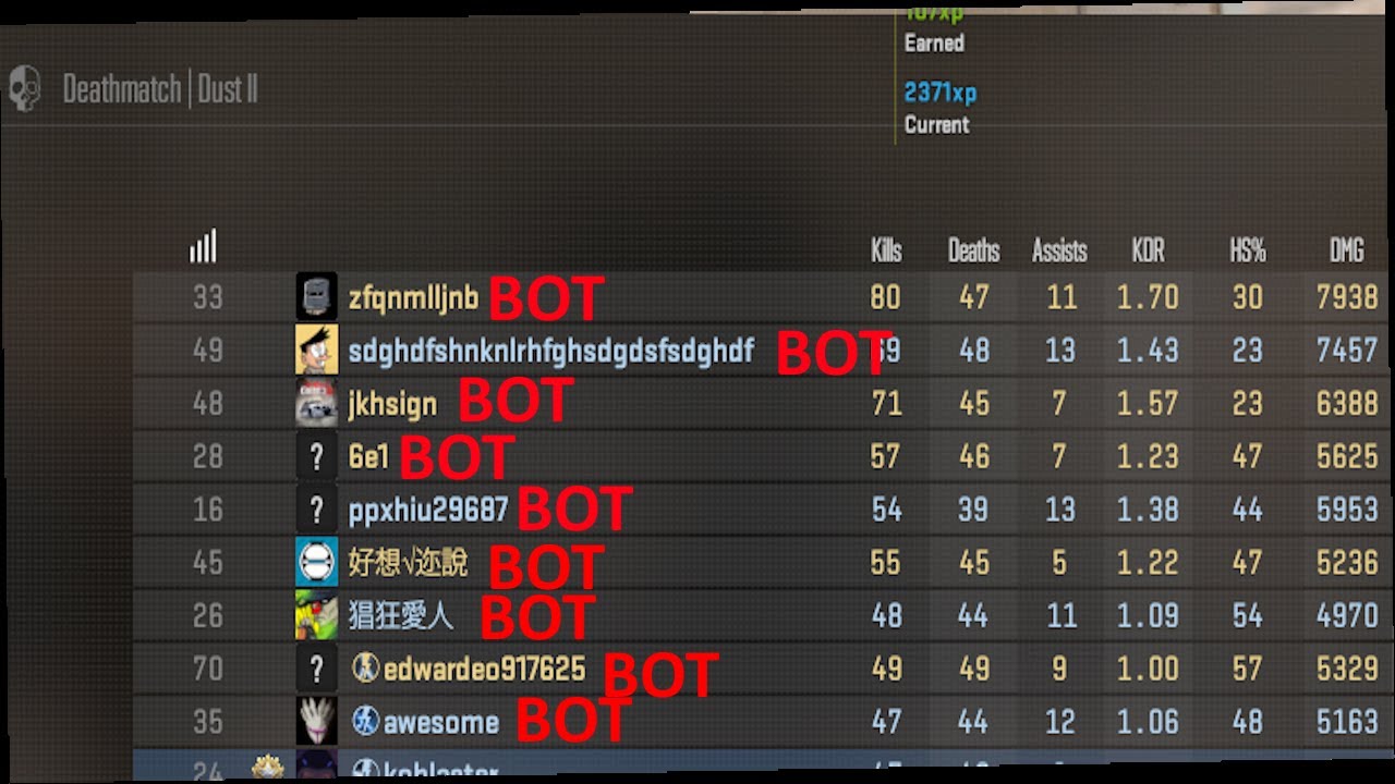 CS2 Deathmatch is INFESTED with bots | Valve please fix