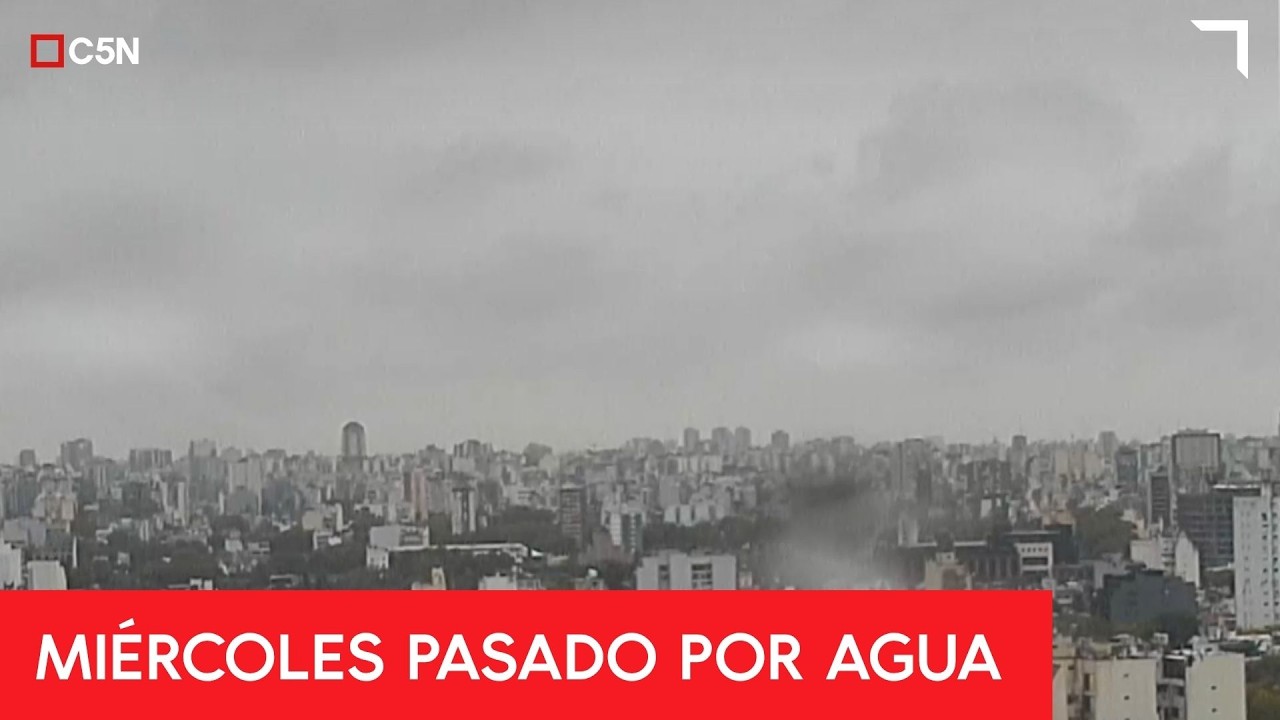 TEMPORAL en el AMBA: contin&uacute;a el MAL TIEMPO