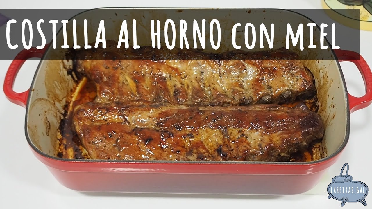 COSTILLA AL HORNO CON MIEL - Lareiras.gal