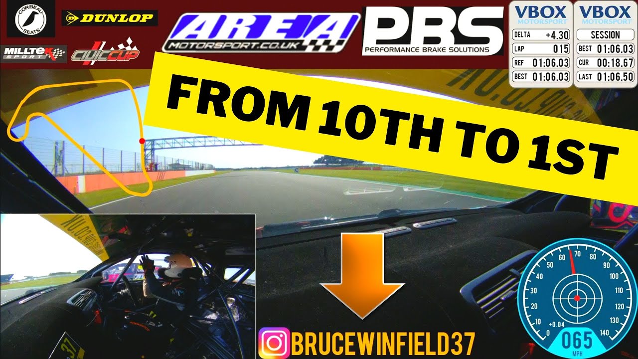EPIC Battle 10th -1st | Civic Cup Championship | Silverstone 2020 | Race 2 | On Board Bruce Winfield