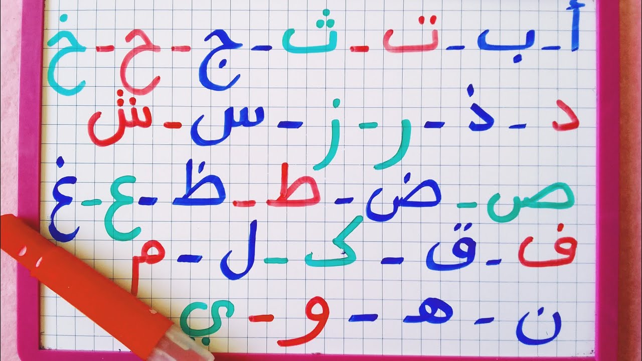 طريقة غاية في الروعة للتمييز بين حروف اللغة العربية/كتابة وقراءة حروف اللغة العربية بشكل سھل ومفهوم