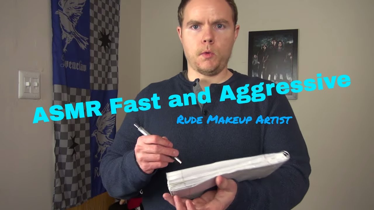 ASMR Rude Makeup Artist Roleplay Fast and Aggressive