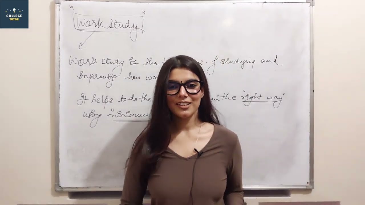 Work Study in Industrial Engineering | Method Study & Work Measurement | BBA/B.Com/Engineering