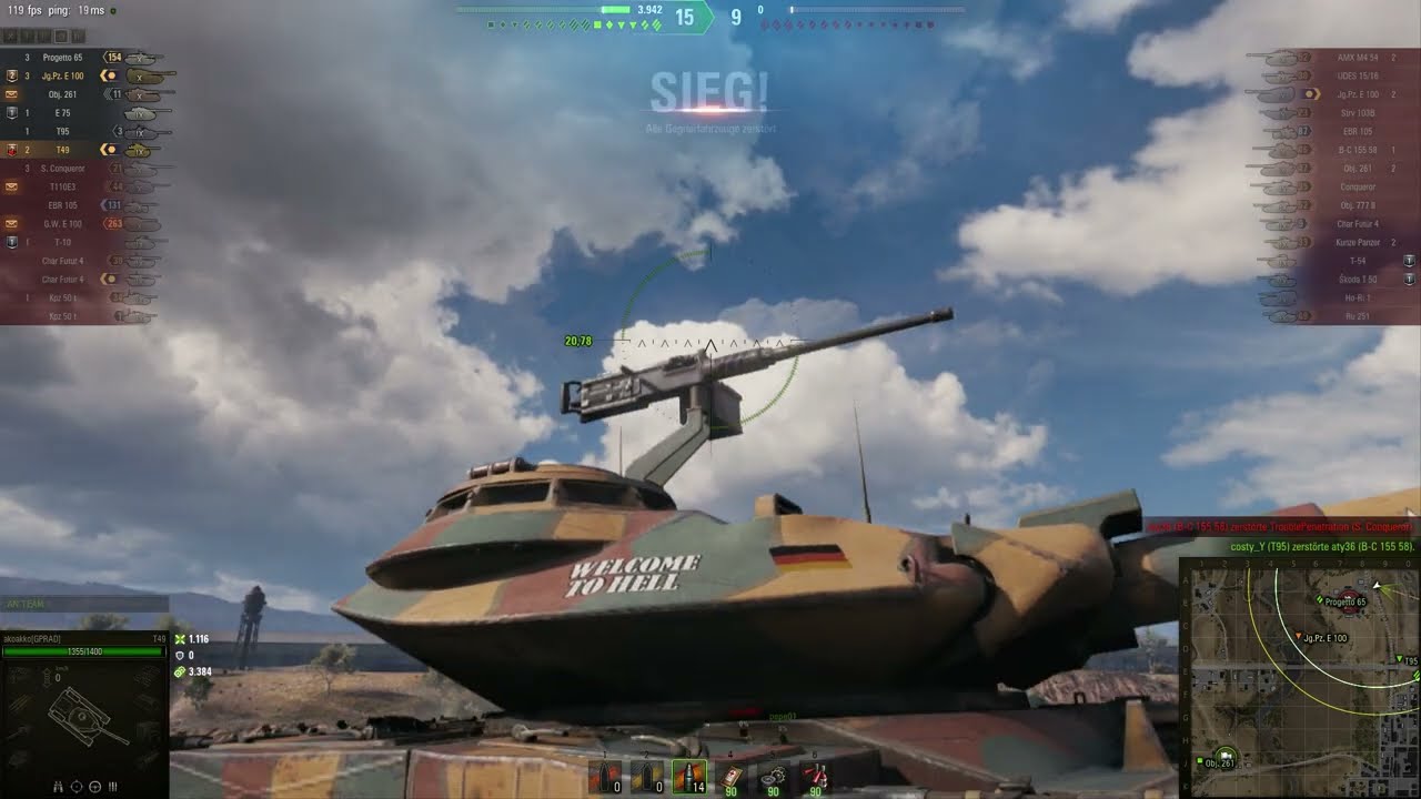 Jeder SIEG ein HARTER kampf - World of Tanks, wot deutsch - T49 + T100 lt - PANZER videospiele PVP !