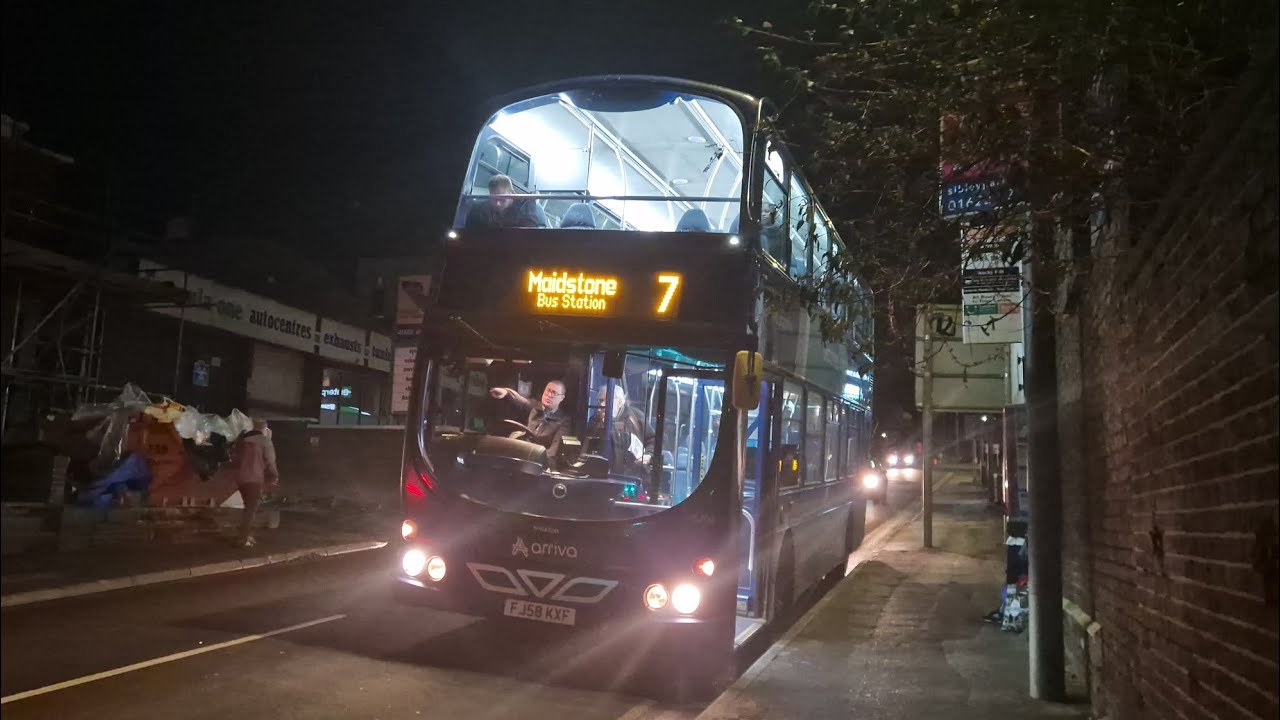 Arriva Kent & Surrey 6204 FJ58KXF Bus Route 7 | Volvo B9TL Wright Gemini ZF Euro 4