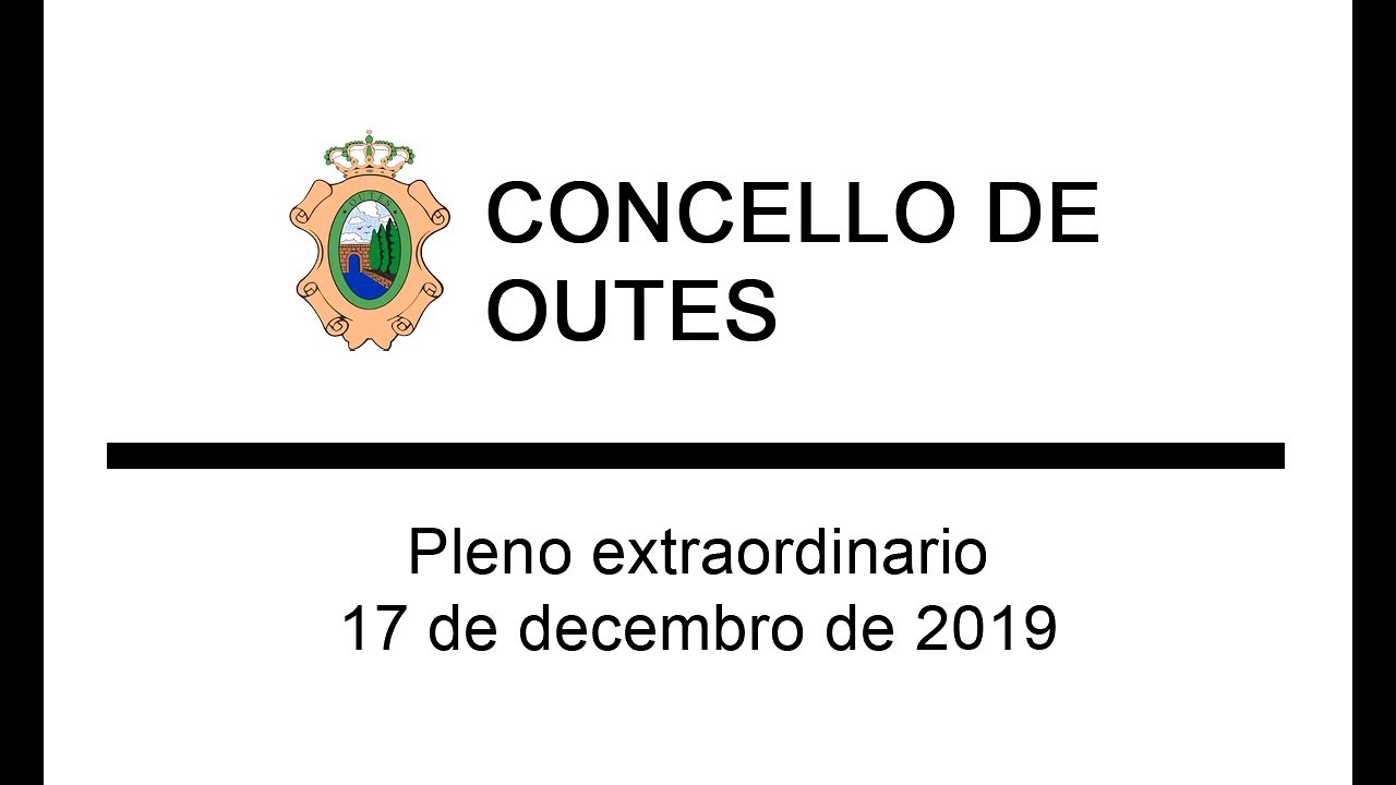 Pleno extraordinario (decembro do 2019)