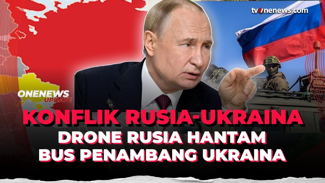 Serangan Terus Berlanjut, Drone Rusia Hantam Bus di Ukraina Tewaskan 15 Penambang | OneNews Update