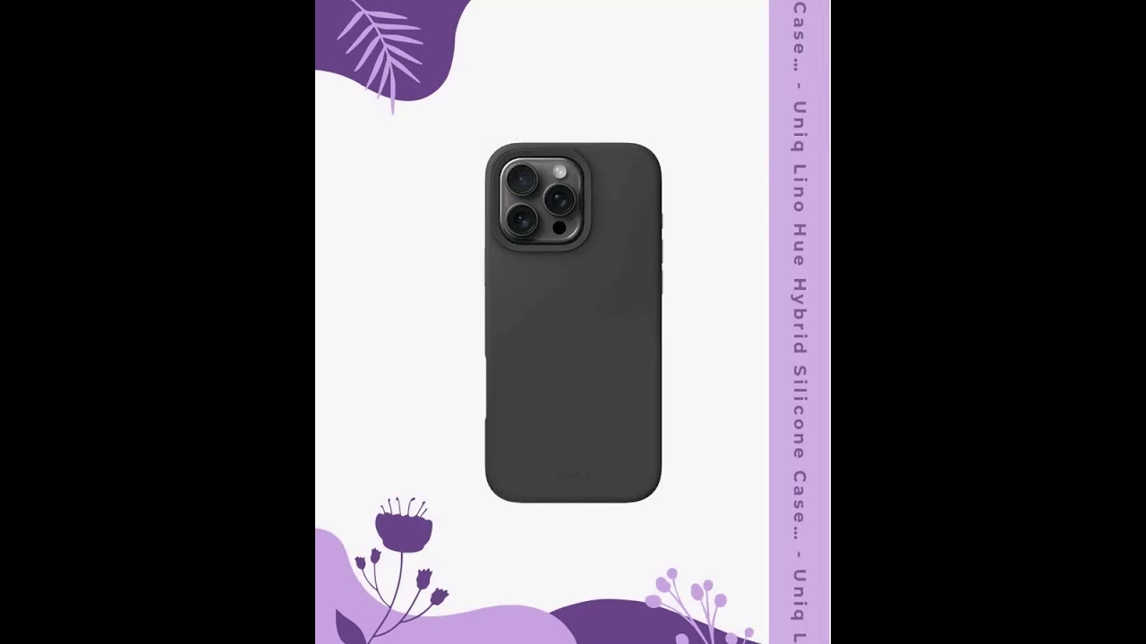 Uniq Lino Hue Hybrid Silicone Case with Magnetic Charging for iPhone 16 Pro
