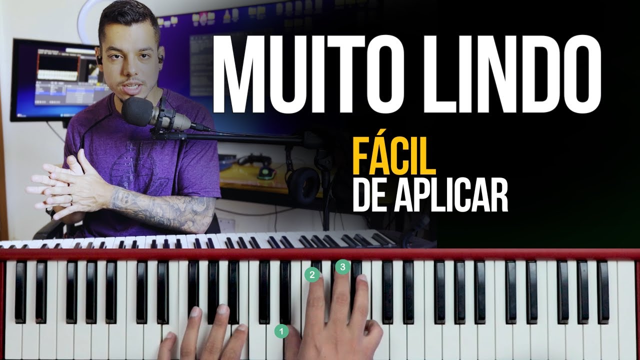 O TRUQUE fácil de ACORDES que os PROFISSIONAIS usam O TEMPO TODO   - Aula de Teclado