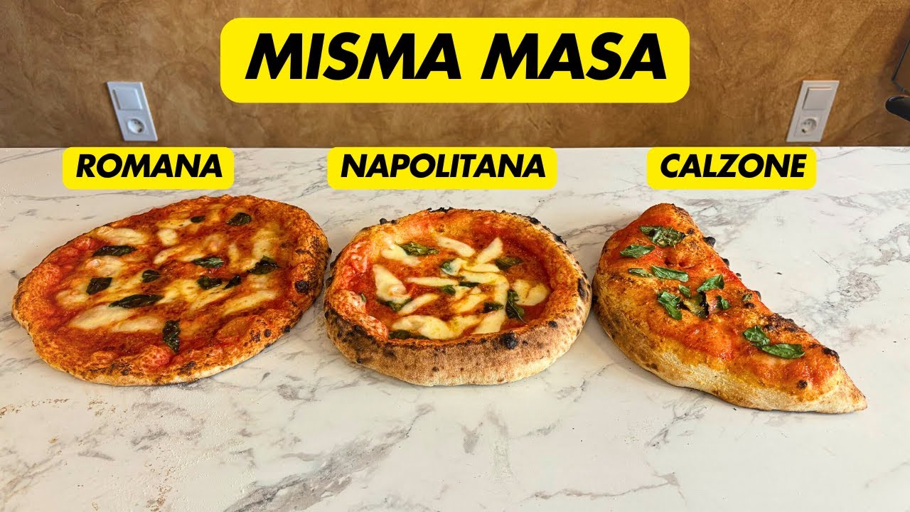 La Masa Perfecta para Pizza: Napolitana, Romana y Calzone
