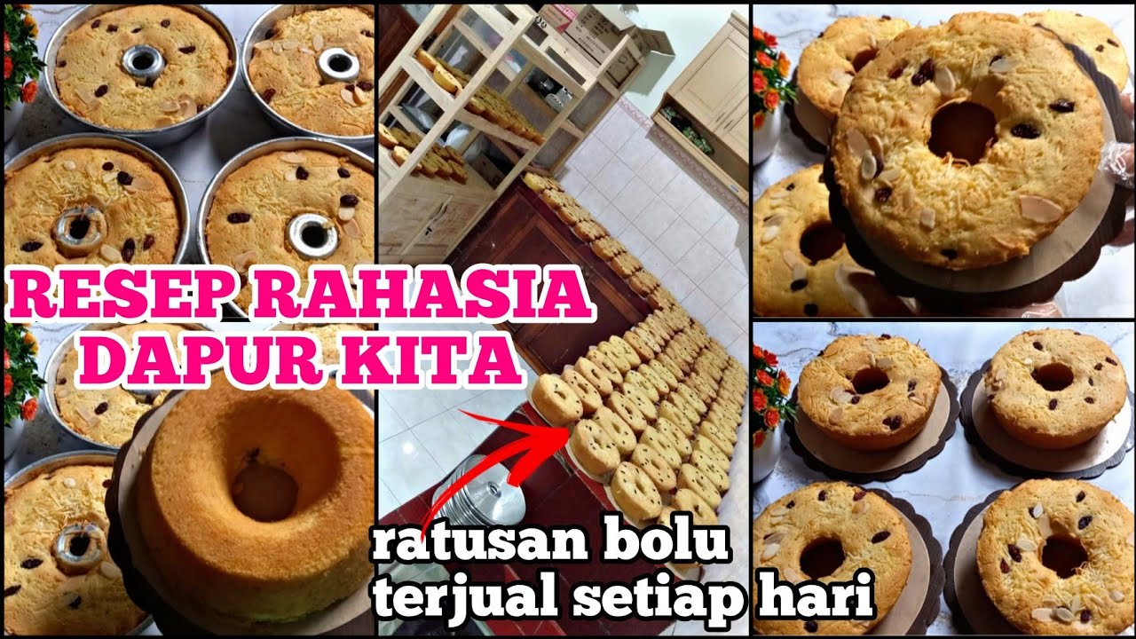 RESEP RAHASIA BOLU TAPE MINI ekonomis⁉️ 1 Resep jadi 4 Loyang‼️IDE BISNIS RUMAHAN