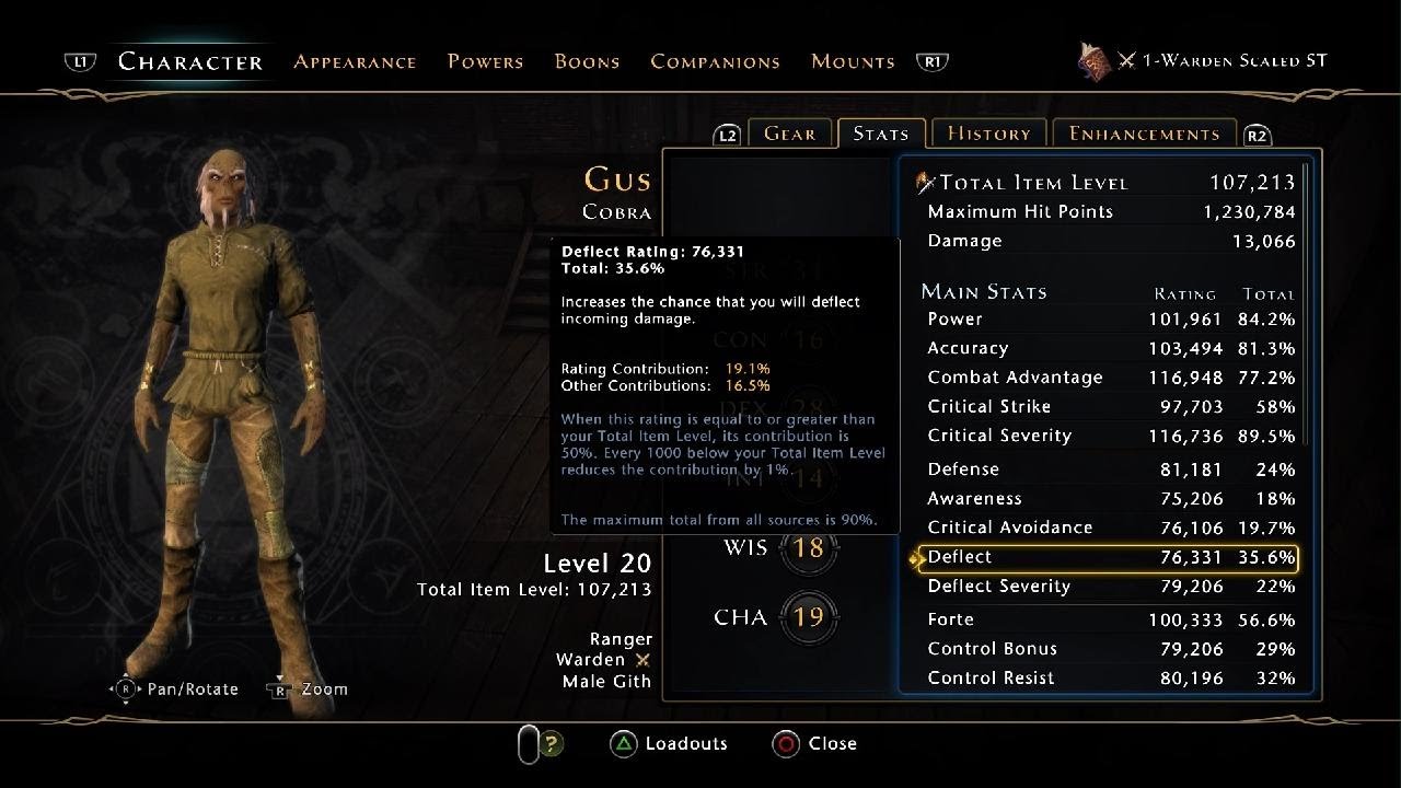 Neverwinter Explaining Combined Rating