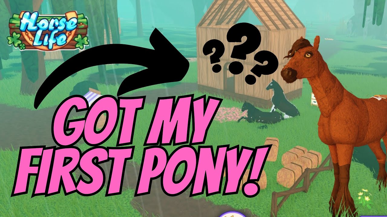 UNLOCKING THE BISORSE, STARTING A RANCH AND CATCHING MY FIRST PONY! HORSE LIFE ROBLOX