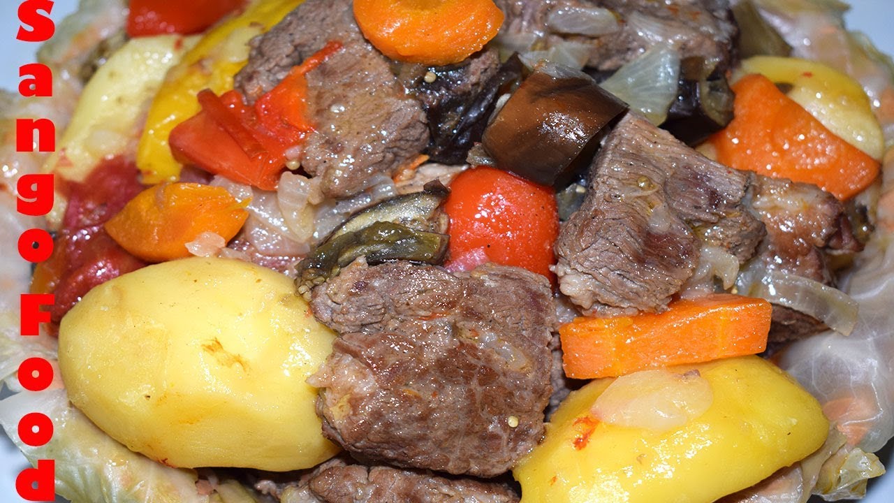 Мясо Тушеное с Овощами в Казане. Ну Очень Вкусно!