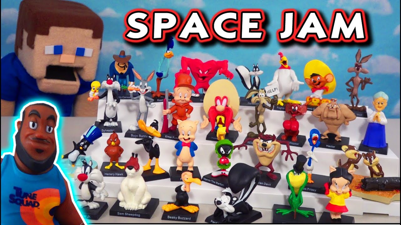 SPACE JAM Movie Looney Tunes, LeBron James, Bugs Bunny Figures & Toys