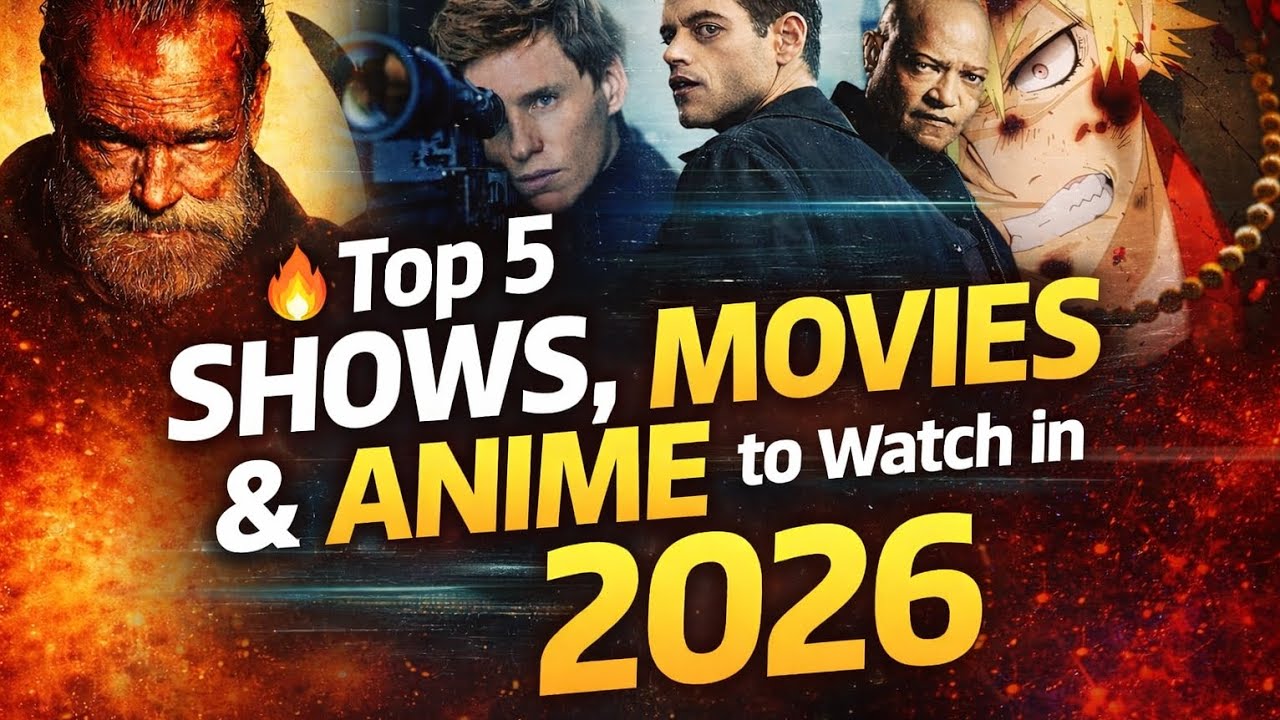 🔥 Top 5 Shows, Movies & Anime to Watch in 2026 🔥