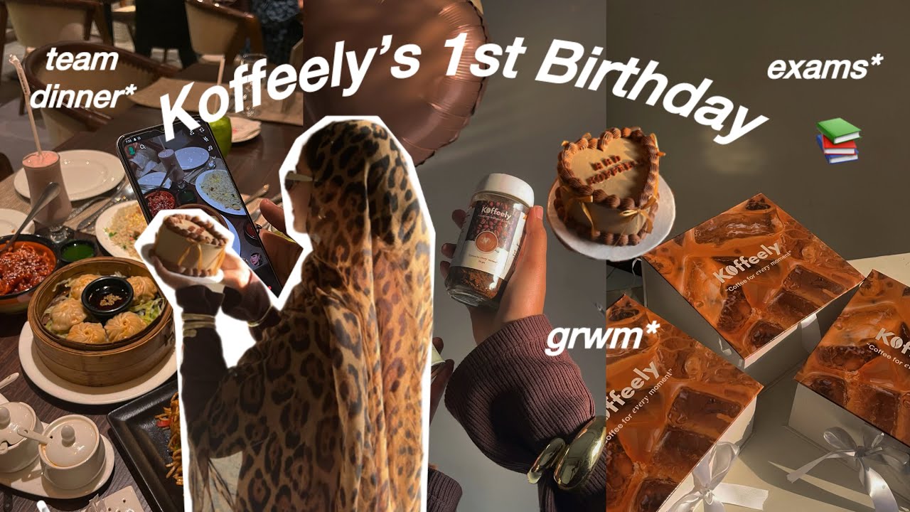 VLOG: My Brand&rsquo;s 1st birthday, grwm, team dinner & Behind the scenes 🎂