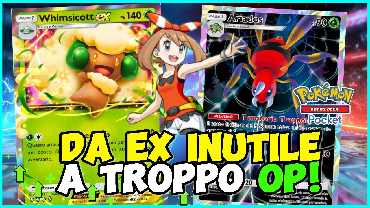 FUTURO TIER S! Dalle STALLE alle STELLE! Deck Ariados e Whimsicott EX su Pokemon TCG Pocket!