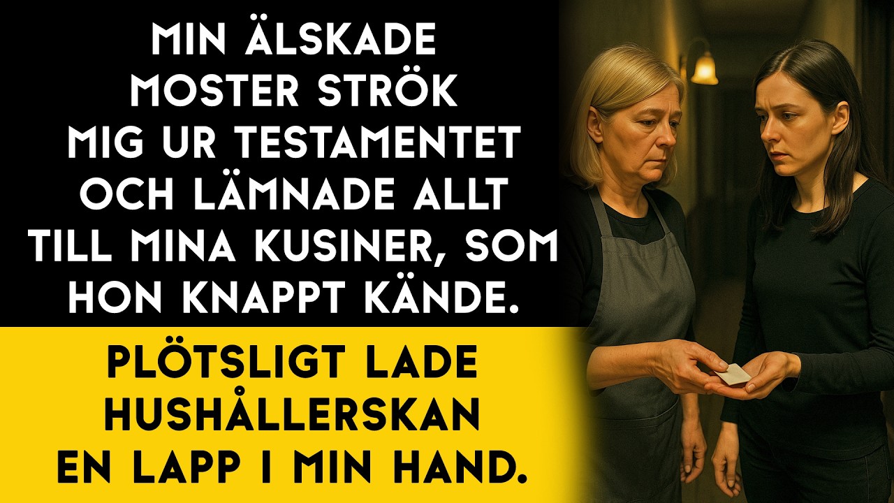 Jag trodde att min moster hade strukit mig ur testamentet … tills jag slog på videon