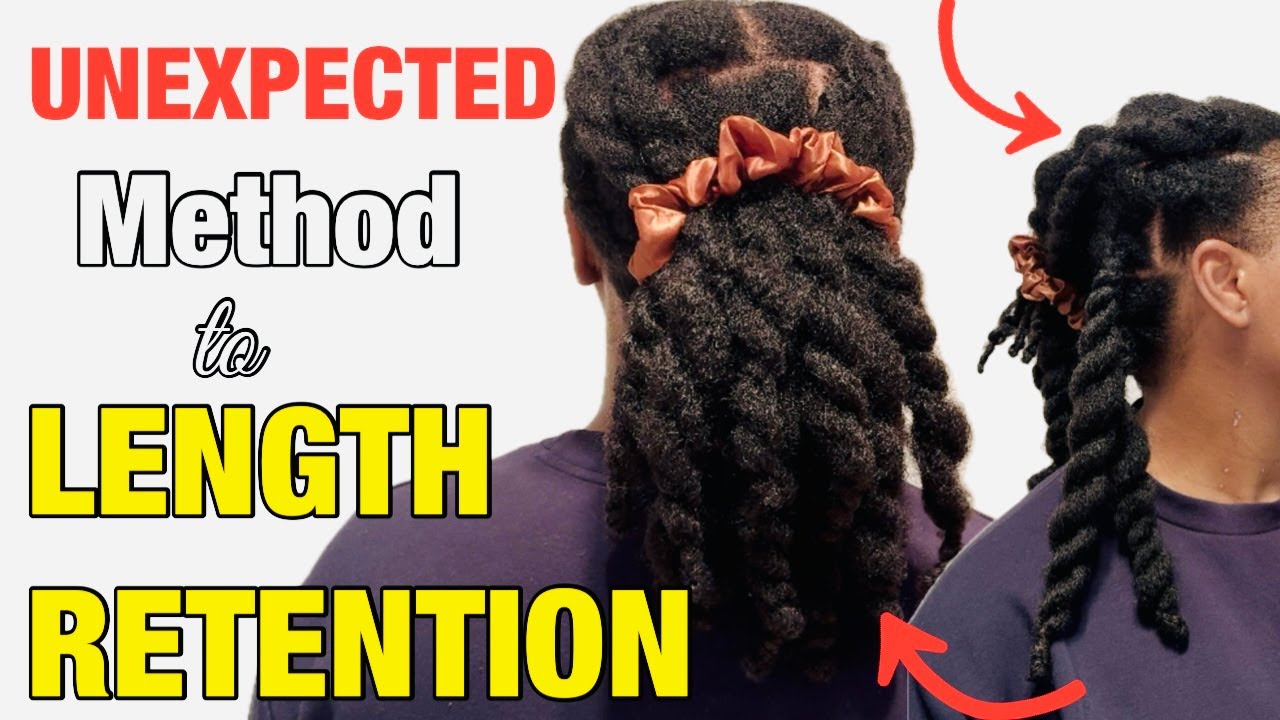 A NEW WAY to length, swimming with natural hair, jumbo thick twists, vine wrapping & permanent parts