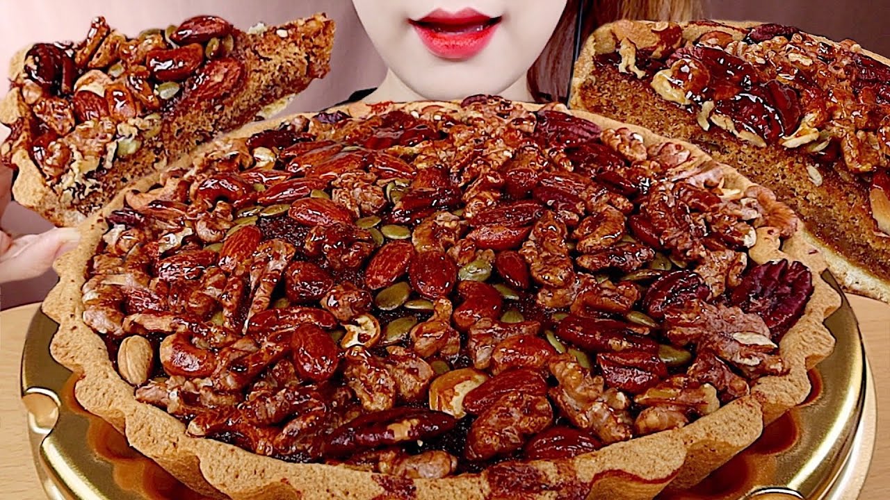 ASMR NUTS TART MUKBANG 바삭한 견과류 가득🥜 하루견과 타르트 먹방 eating sounds