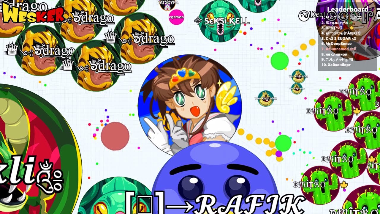 Agario FFA/EXP Solo - Anime