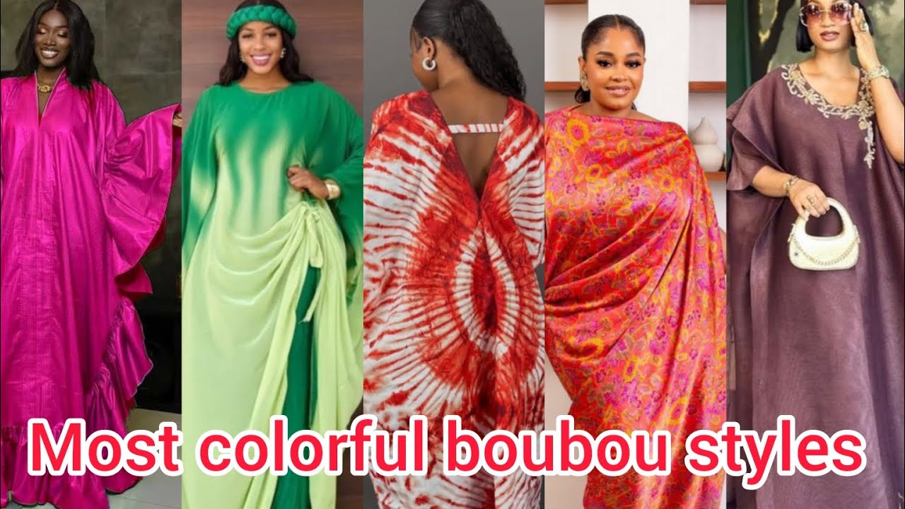 Most Colorful boubou gown styles for women | Luxury bubu kaftan dress designs 2026 | boubou styles