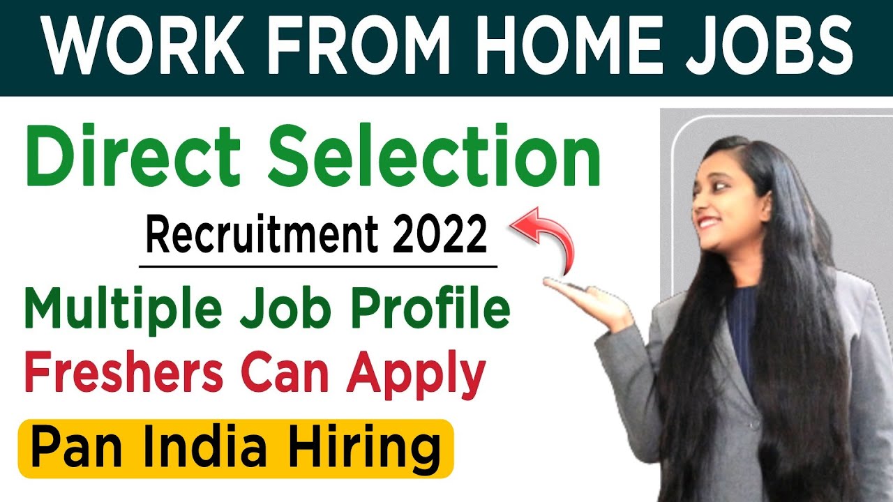Work From Home Jobs | Jobs For Freshers 2022 | Pan India | Anyone Can Apply | Work From Home