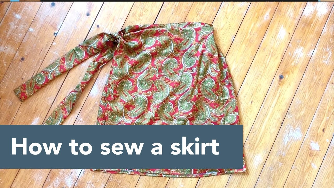 How to sew a skirt – DIY wrap skirt