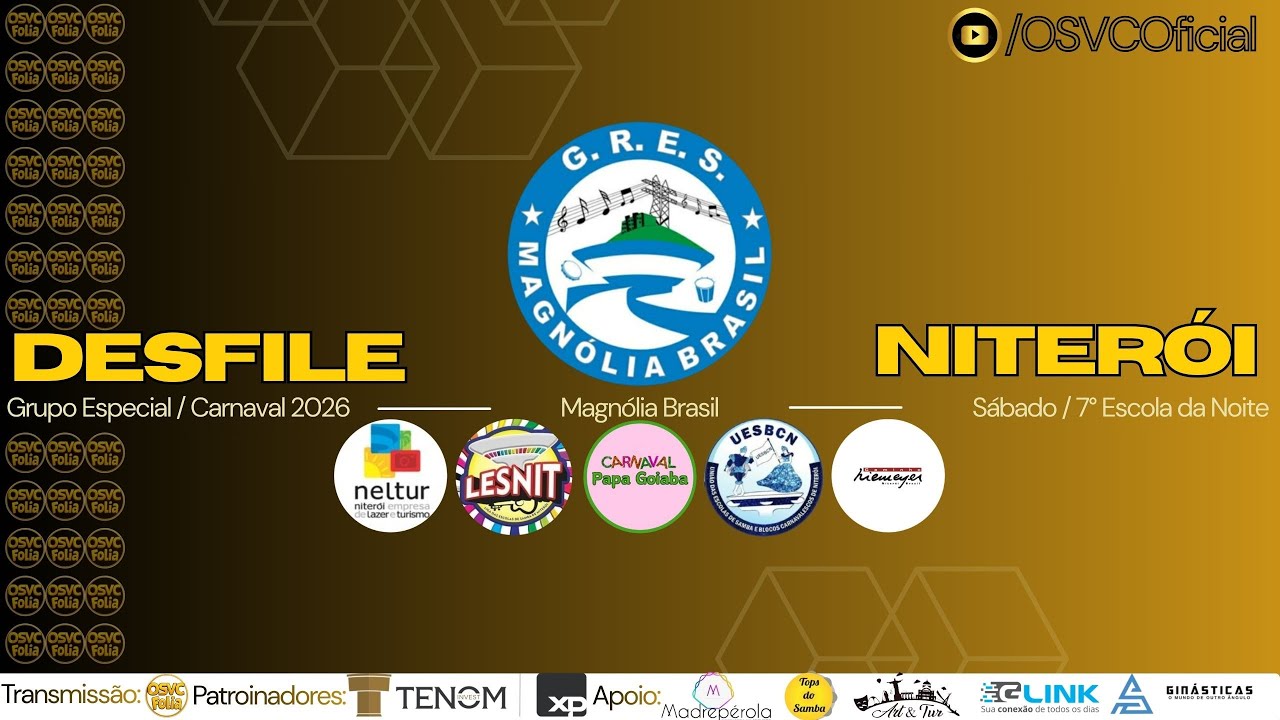 AO VIVO 🔴 Carnaval de Niterói 2026 | Magnólia Brasil – Grupo Especial | 7ª Escola - 07/02/26