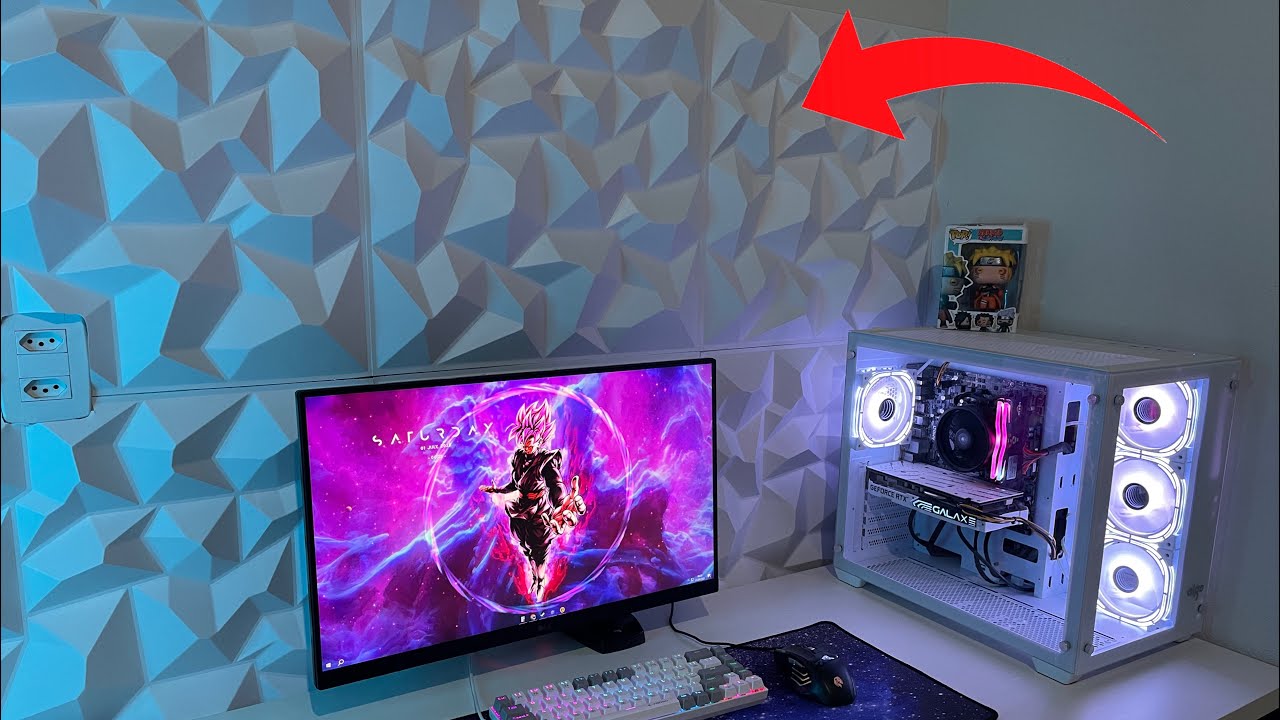 COLOQUEI PLACAS 3D NO MEU SETUP  (como coloca)setup branco