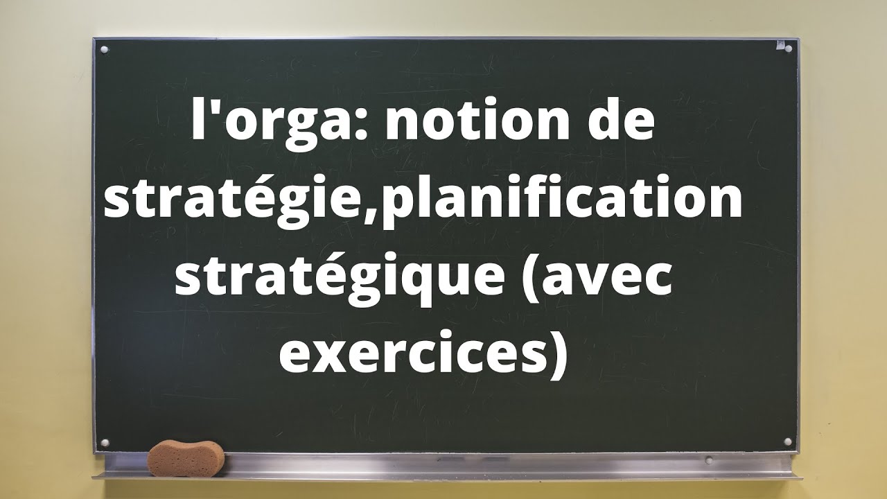 BAC ECO: EP06, L'ORGANISATION