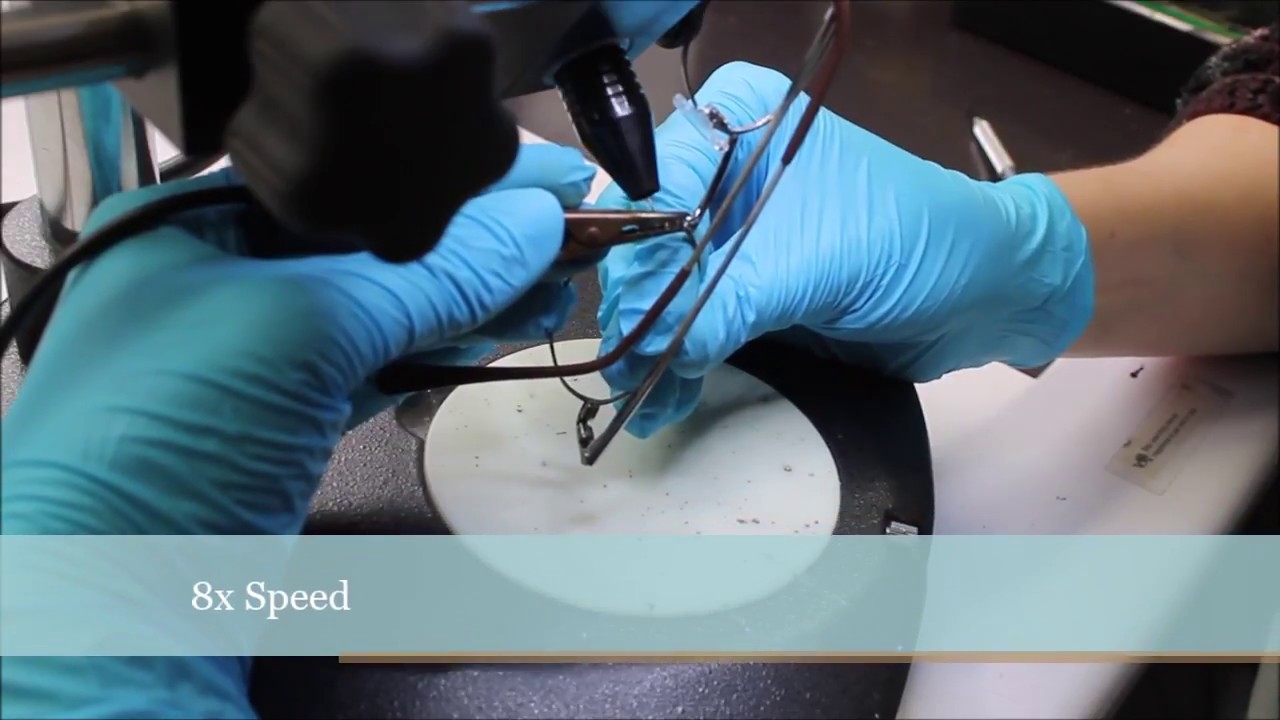 Precision Welding on Eyeglasses