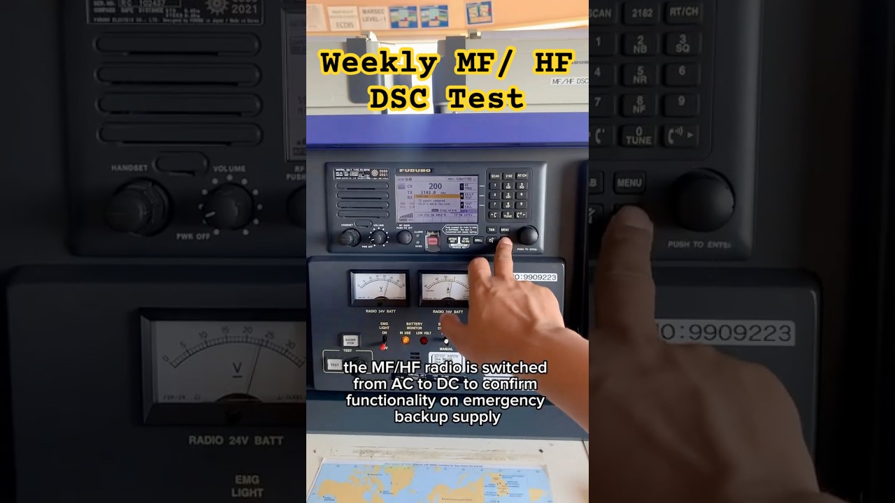 Weekly GMDSS Radio Test | MF/HF DSC to Coast Station Rio de Janeiro