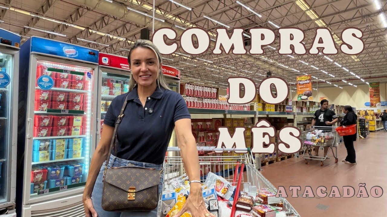 COMPRAS DO MÊS PARA 3 PESSOAS no Atacadão Guarulhos 🛒💰 | Quanto Gastamos?